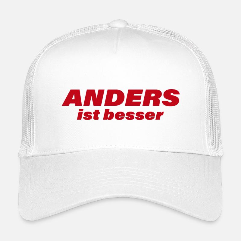 ANDERS IST BESSER - Kinder Trucker-Cap - Weiß