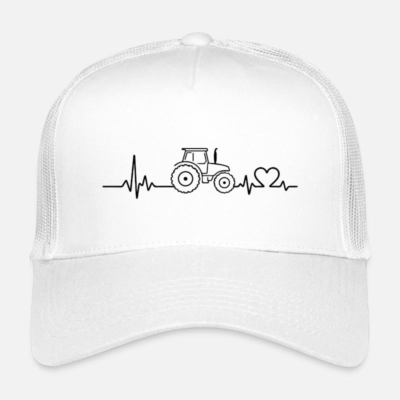 Tractor pulse ECG heart rate Kids’ Trucker Cap