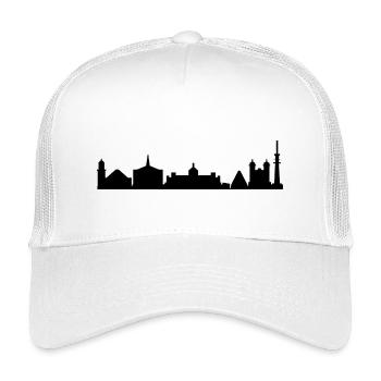 Silhouette de Karlsruhe - Casquette trucker enfant - blanc - Devant