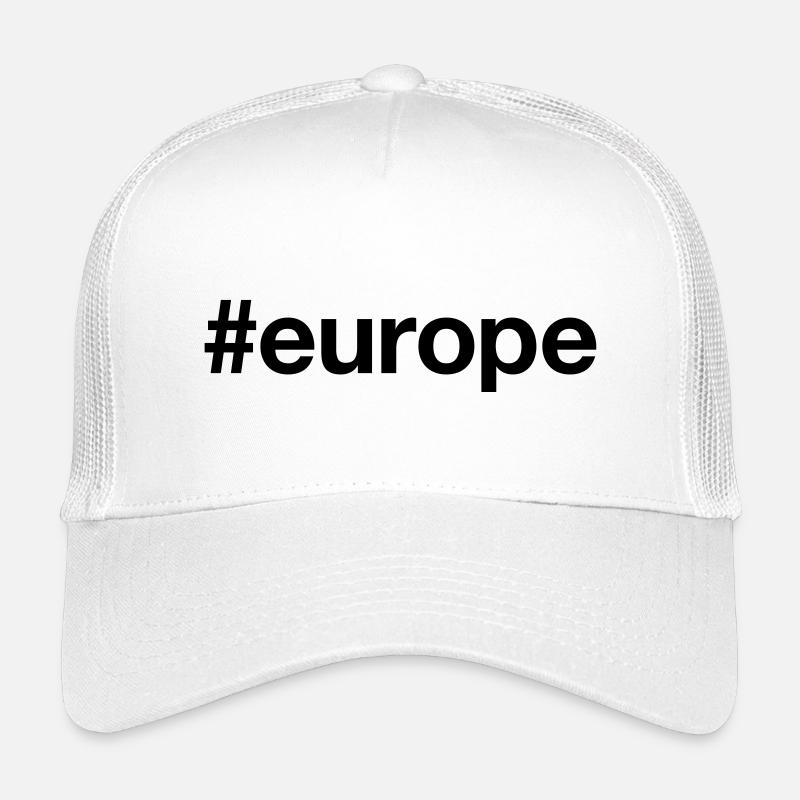 EUROPA Europe Hashtag - Kinder Trucker-Cap - Weiß