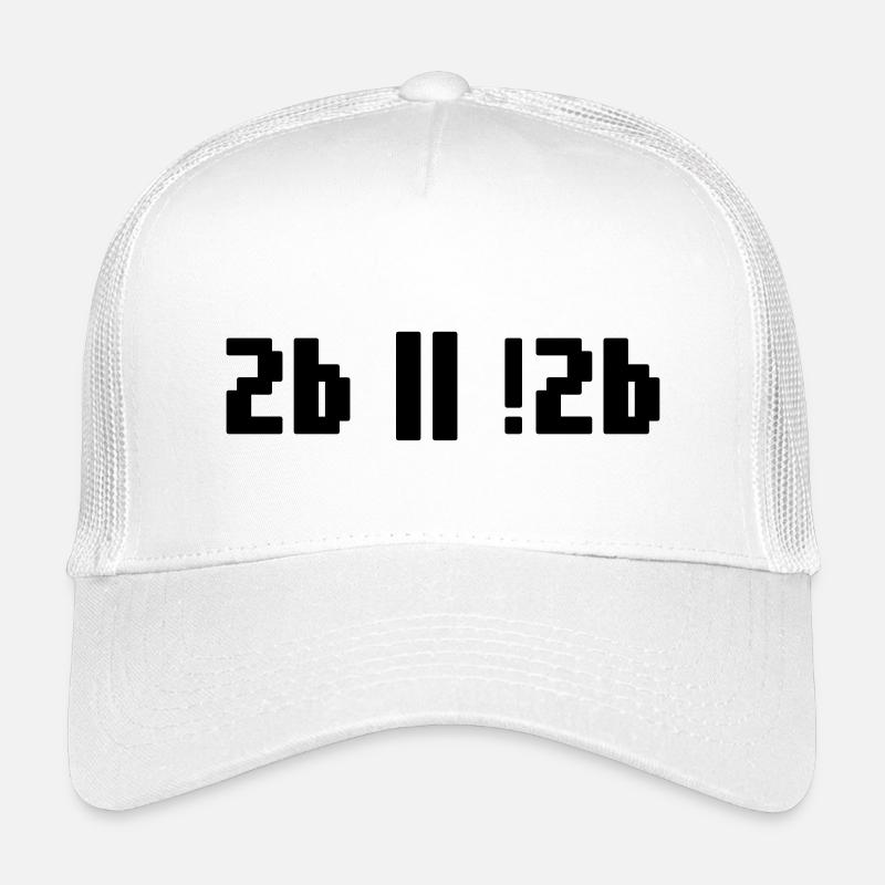 2b or not 2b – Shakespeare Hamlet Programmierer - Kinder Trucker-Cap - Weiß