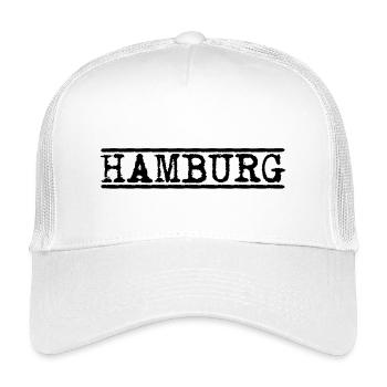 Hambourg – Conception vintage de la ville de timbres - Casquette trucker enfant - blanc - Devant