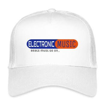 Electronic Music - Casquette trucker enfant - blanc - Devant