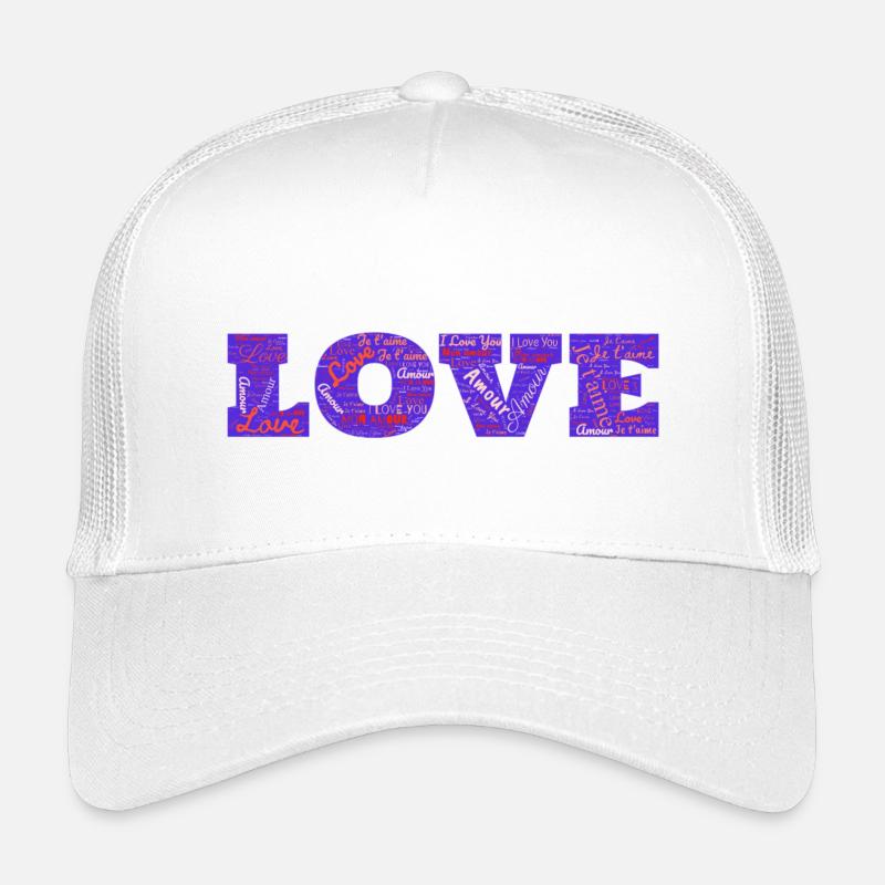 LIEBE - Kinder Trucker-Cap - Weiß