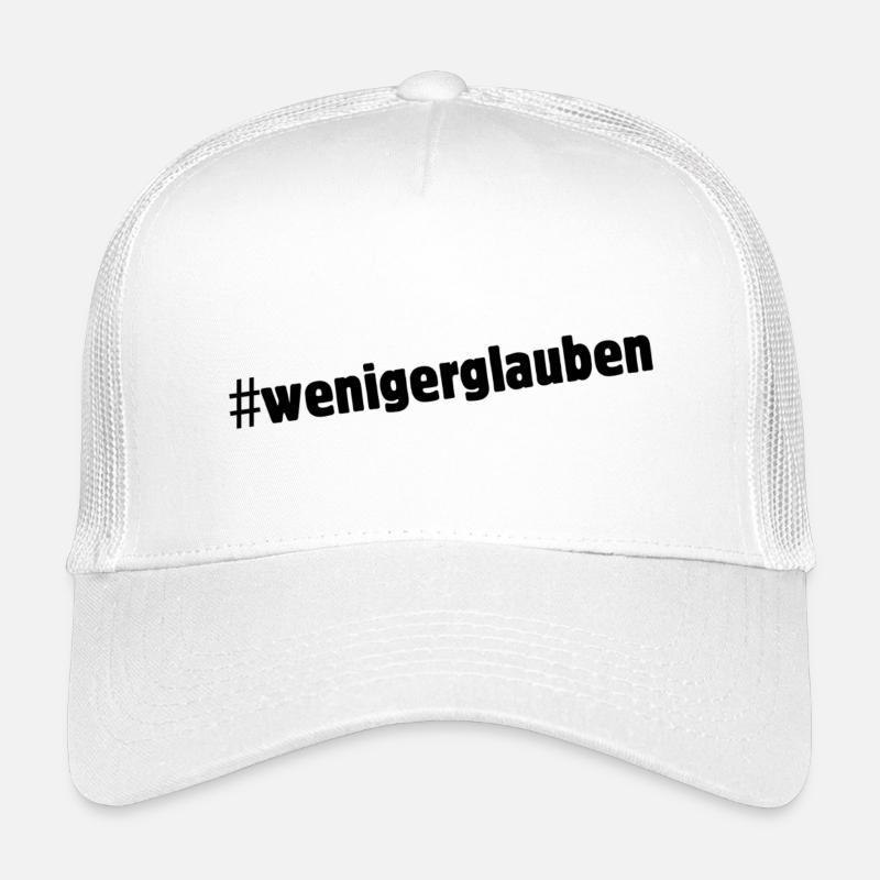 #wenigerglauben - Kids’ Trucker Cap - white
