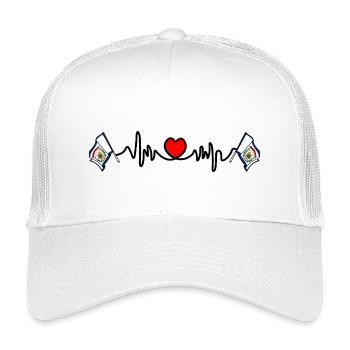 Fréquence cardiaque cardio pour la Virginie-Occidentale - Casquette trucker enfant - blanc - Devant