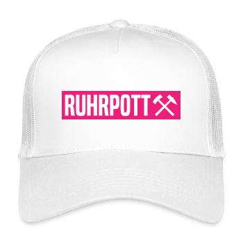 Ruhrpott - Ruhr Pott - Zeche - Zollverein - NRW - Kids’ Trucker Cap - white - Front