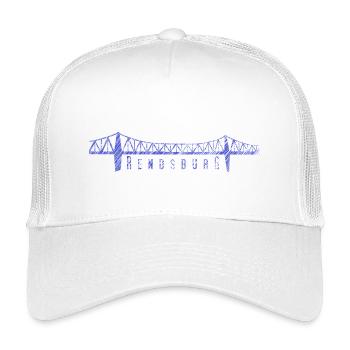 Pont Rendsburg High – Silhouette esquissée - Casquette trucker enfant - blanc - Devant