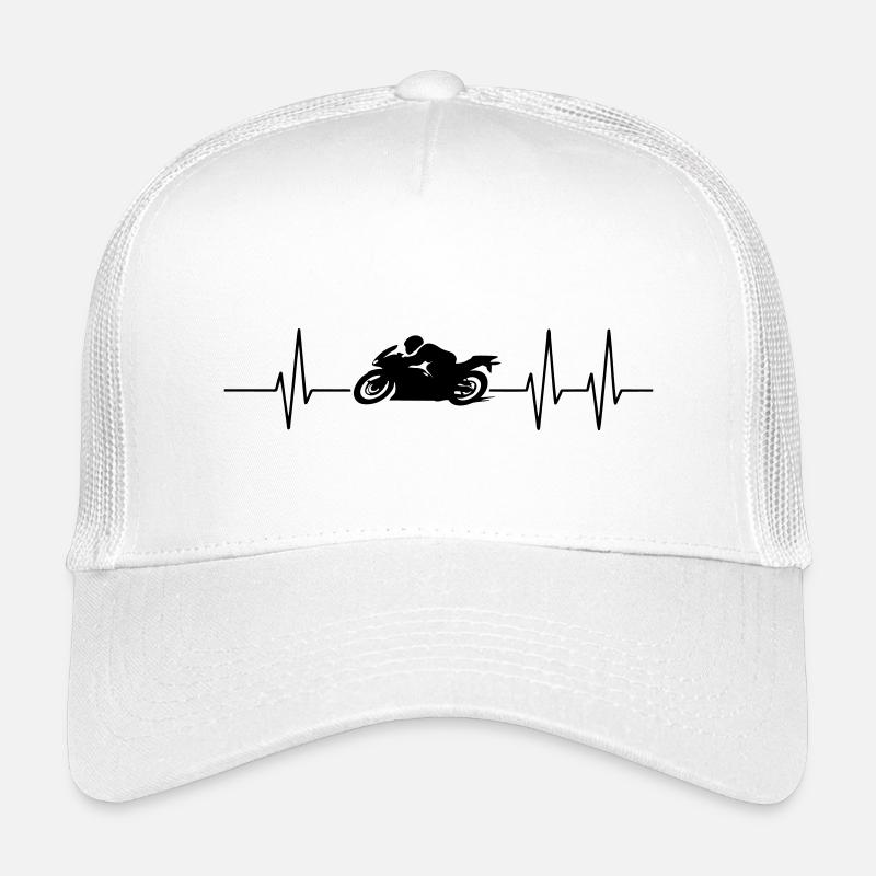 motocyclette - Casquette trucker enfant - blanc