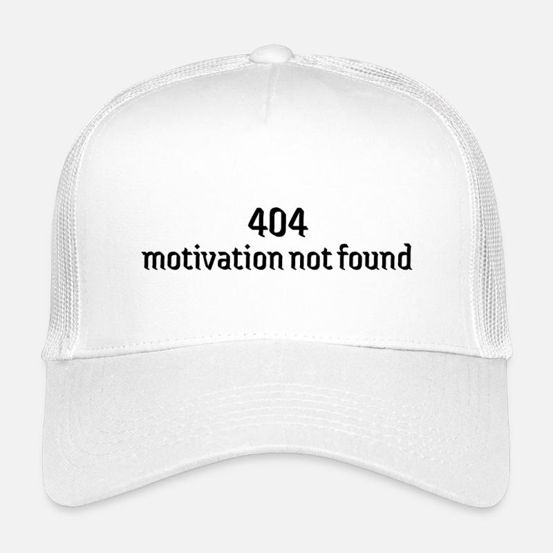 404 motivation non trouvée dépression faible Casquette trucker enfant
