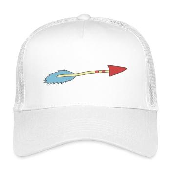 Pfeil - Kinder Trucker-Cap - Weiß - Vorne