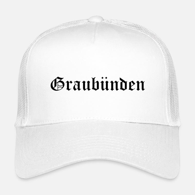 Graubünden - Kinder Trucker-Cap - Weiß