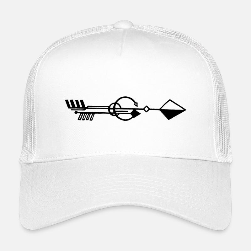 Seltsamer schwarzer Pfeil - Kinder Trucker-Cap - Weiß