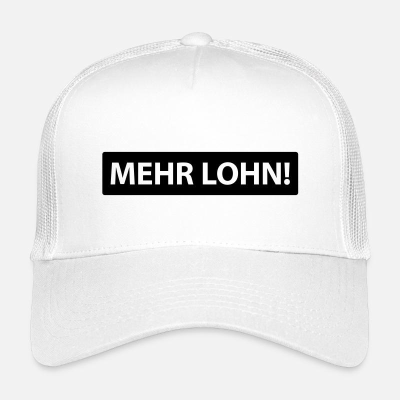 mehr lohn! - Kinder Trucker-Cap - Weiß
