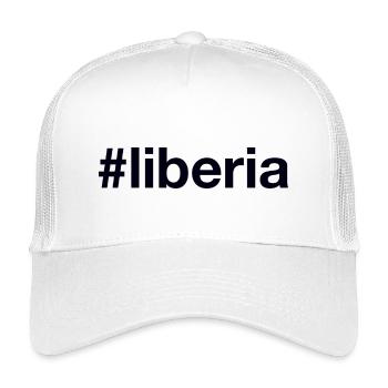 LIBERIA Hashtag - Kinder Trucker-Cap - Weiß - Vorne