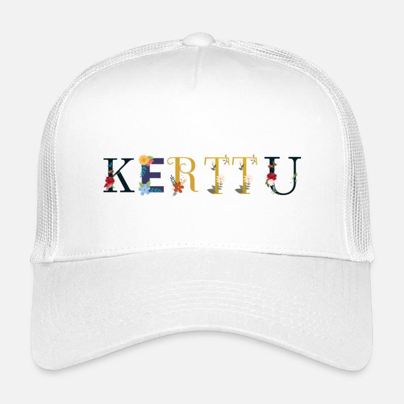 KERTTU name decorated with flowers Kids’ Trucker Cap