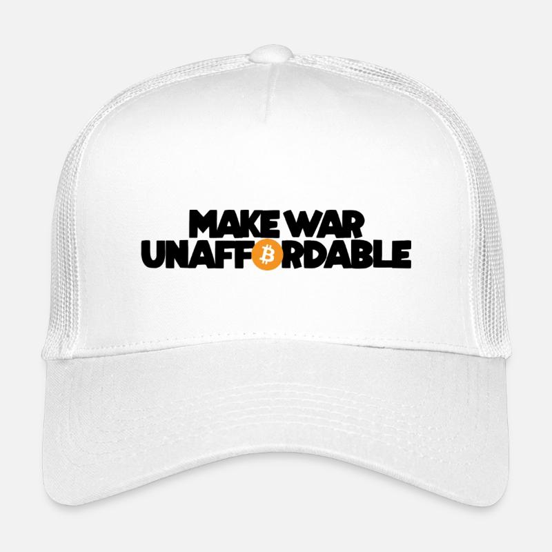 Bitcoin - Make war unaffordable - Kinder Trucker-Cap - Weiß