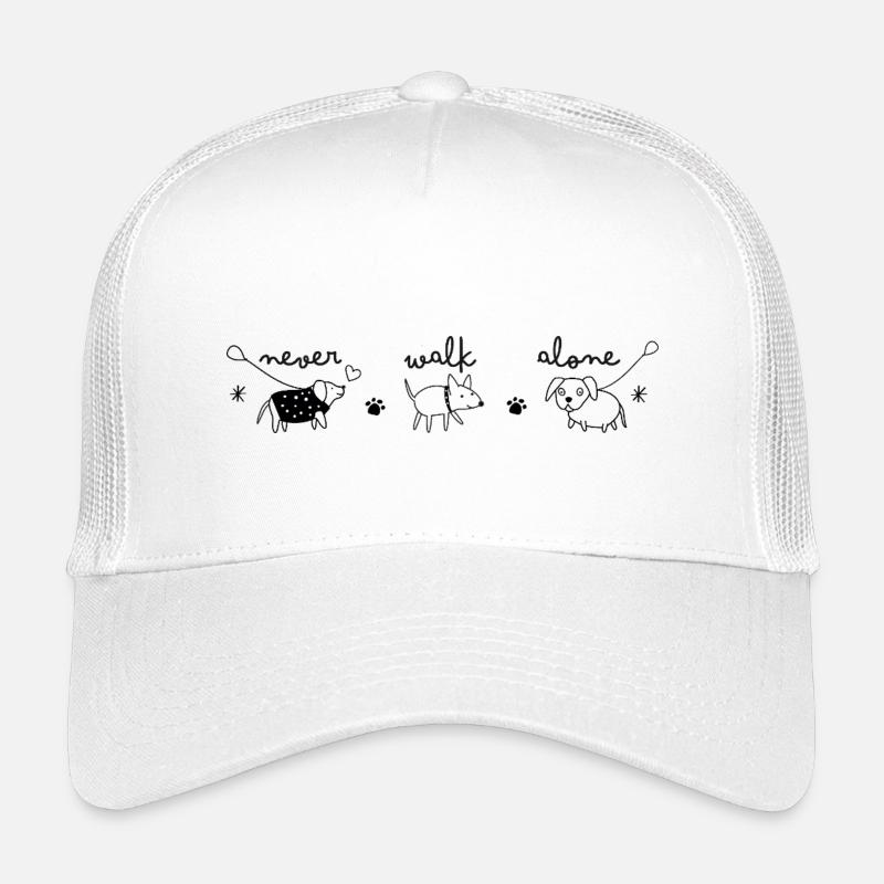 never walk alone - Kinder Trucker-Cap - Weiß