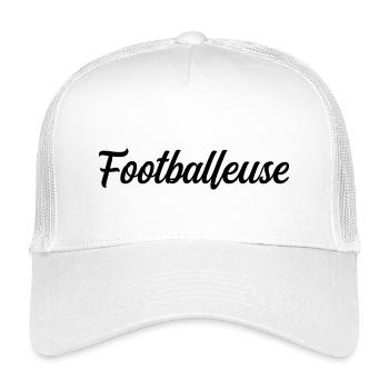 Footballeuse - Casquette trucker enfant - blanc - Devant