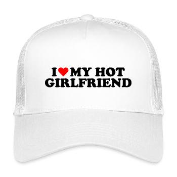 J'aime ma copine sexy - Casquette trucker enfant - blanc - Devant