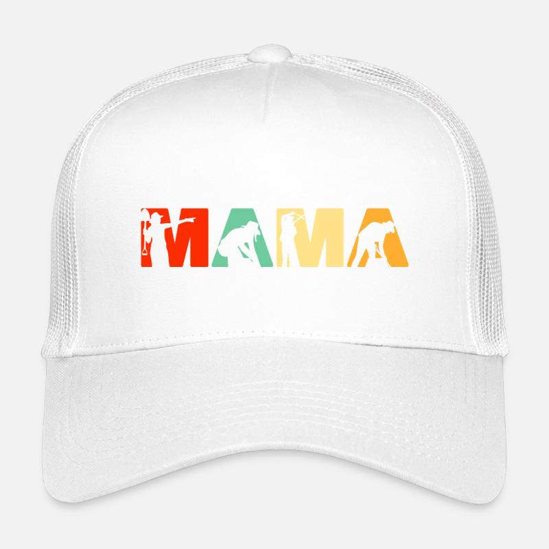 Landscaping Mama Gardening Retro Silhouette Kids’ Trucker Cap
