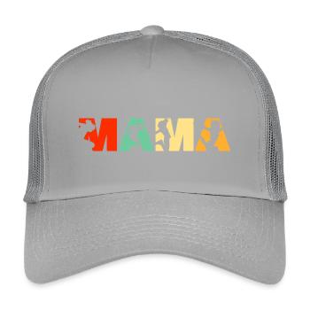 Mama Parkour Free Running Retro Design - Kids’ Trucker Cap - light grey - Front