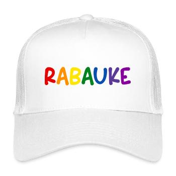 Raclin Lettres Colorées Arc-En-Ciel - Casquette trucker enfant - blanc - Devant