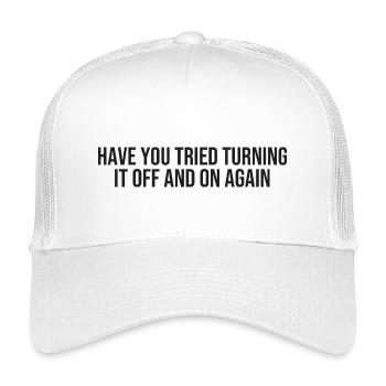 IT Tech Support - Kids’ Trucker Cap - white - Front