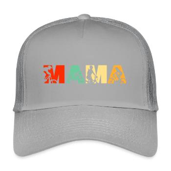 Mountain Biking Mama Vélo Tout-Terrain - Casquette trucker enfant - gris clair - Devant