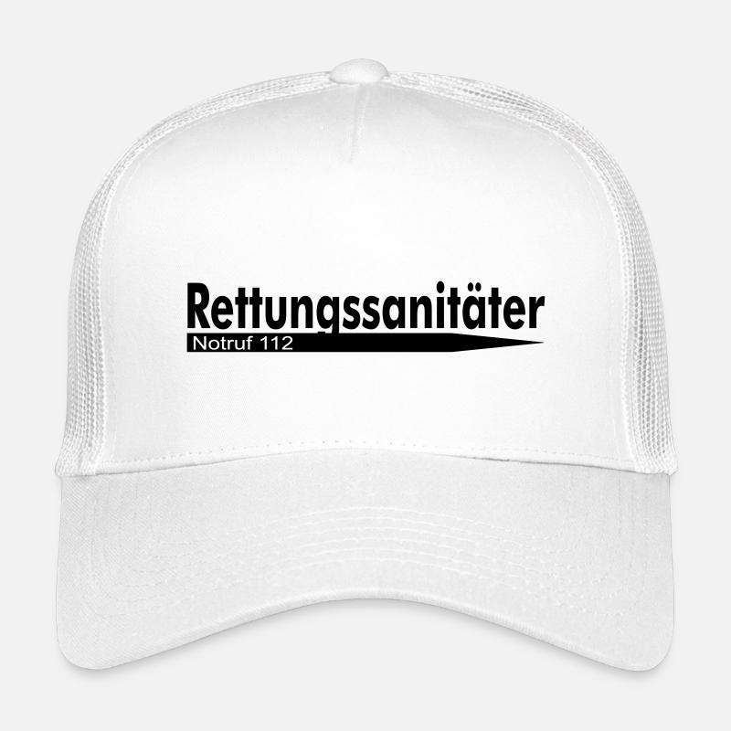 Rettungssanitäter Notruf 112 - Kinder Trucker-Cap - Weiß