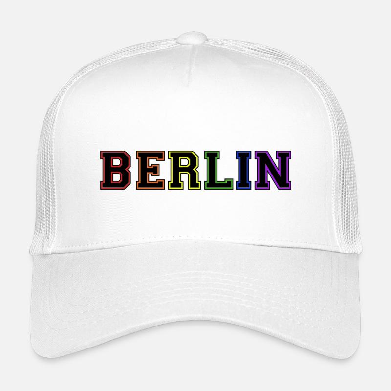 Arc-en-ciel universitaire de Berlin - Casquette trucker enfant - blanc