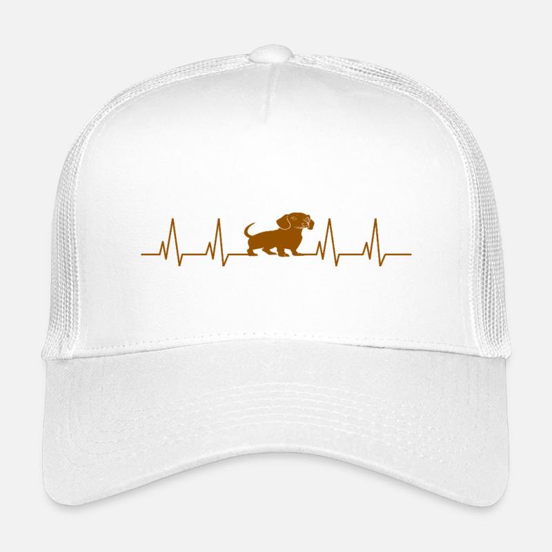 Dackel Herzschlag Hund Kinder Trucker-Cap