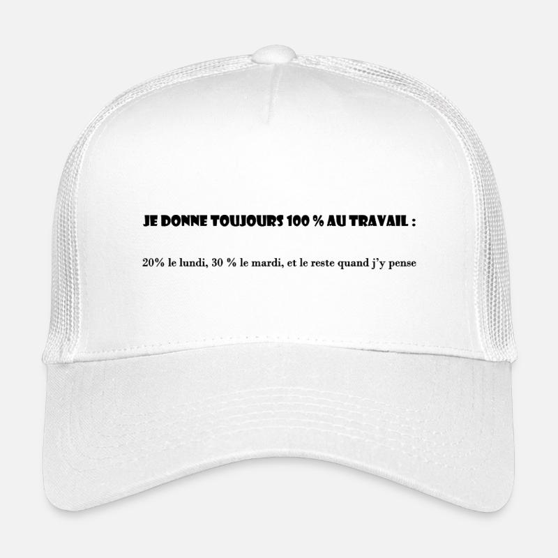 TRAVAIL. COLLEGUE. MESSAGE. CITATIONS. HUMOUR Casquette trucker enfant