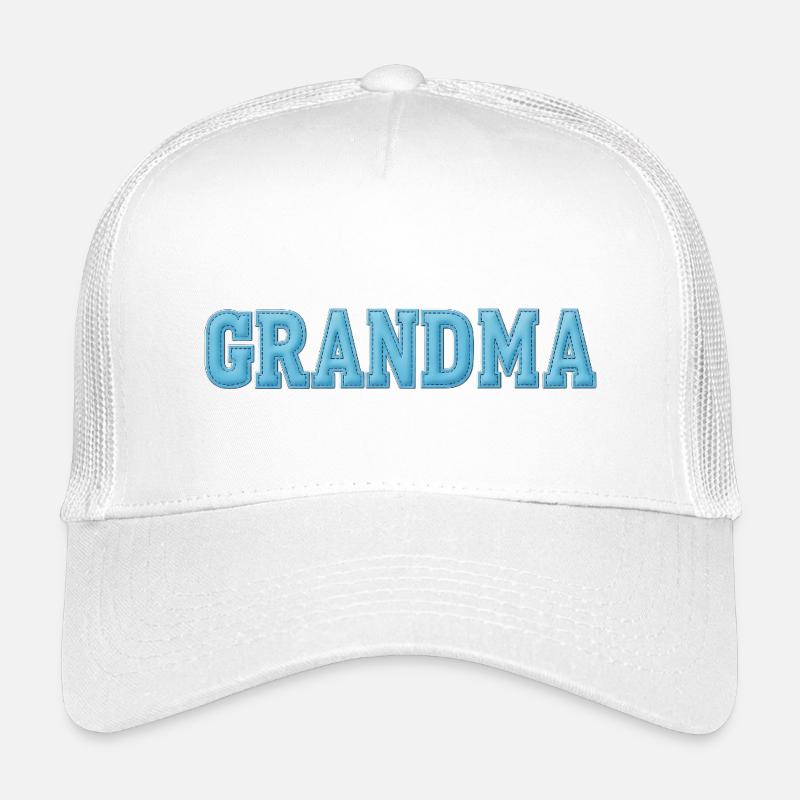 Grandma Lettering Fabric Look Typography Kids’ Trucker Cap