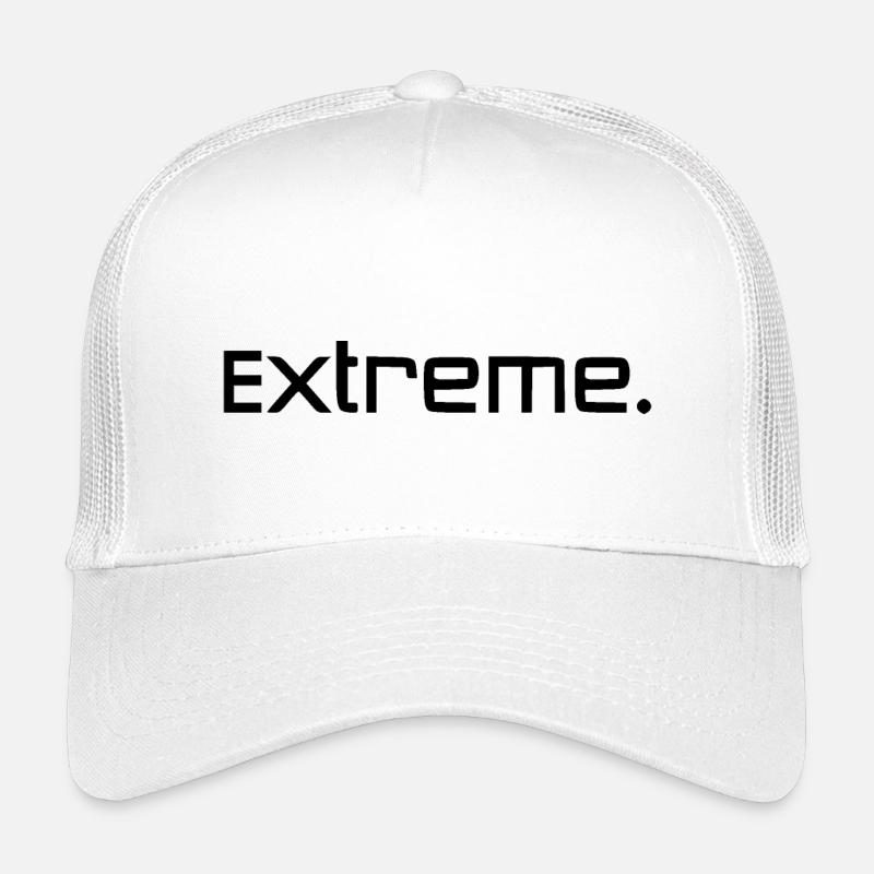 Extreme Schwarz - Kinder Trucker-Cap - Weiß