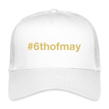 born on May 6 Birthday birthday - Kids’ Trucker Cap - white - Front