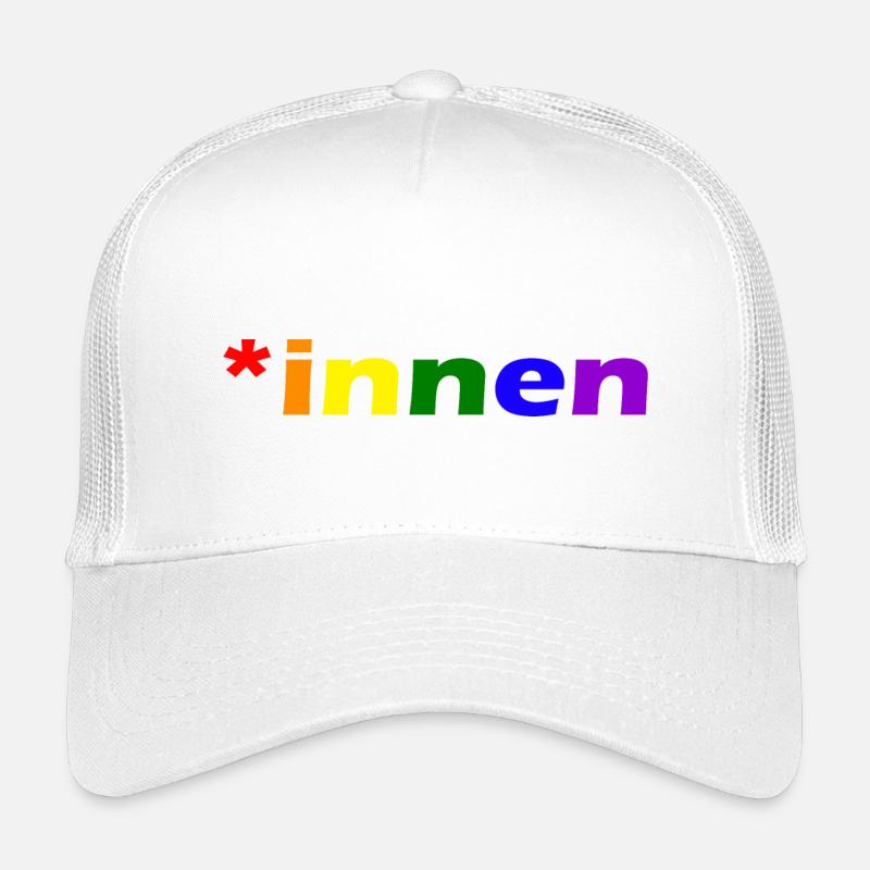 *innen Gendern - Kinder Trucker-Cap - Weiß