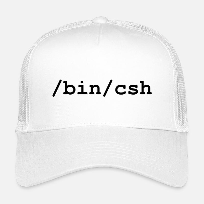 C-Shell - /bin/csh - Kinder Trucker-Cap - Weiß