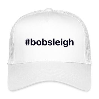 Bobsleigh Bobfahren Hashtag - Kinder Trucker-Cap - Weiß - Vorne