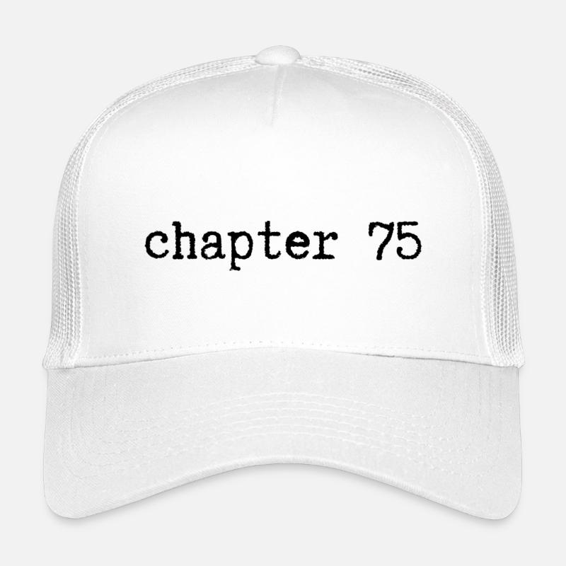 chapter 75 Geburtstag - Kinder Trucker-Cap - Weiß