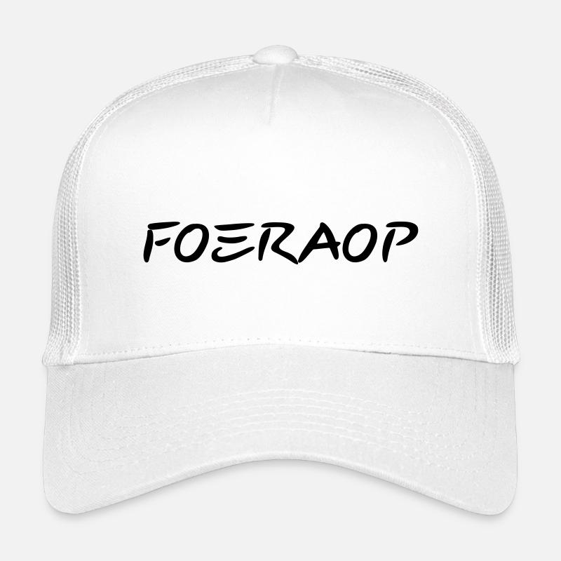 Foeraop - Antwerpener Dialekt - Kinder Trucker-Cap - Weiß