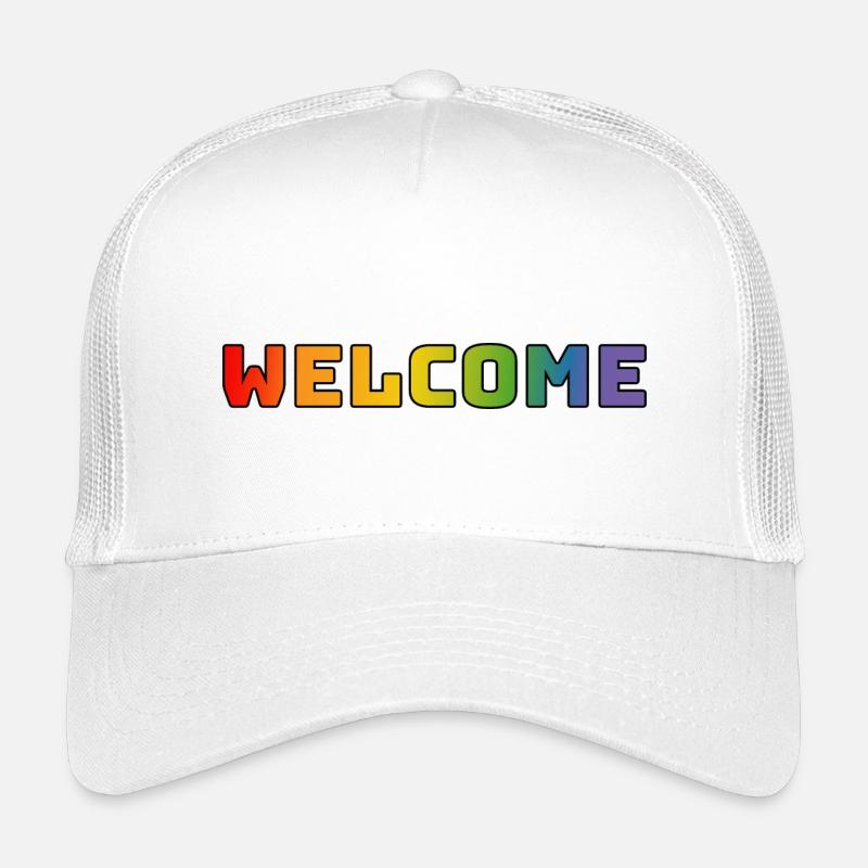 arc-en-ciel bienvenue CSD chemise LGBT lgbtqi queer Casquette trucker enfant
