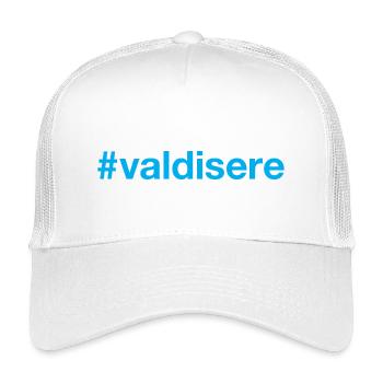 Val d'Isere Hashtag - Kinder Trucker-Cap - Weiß - Vorne