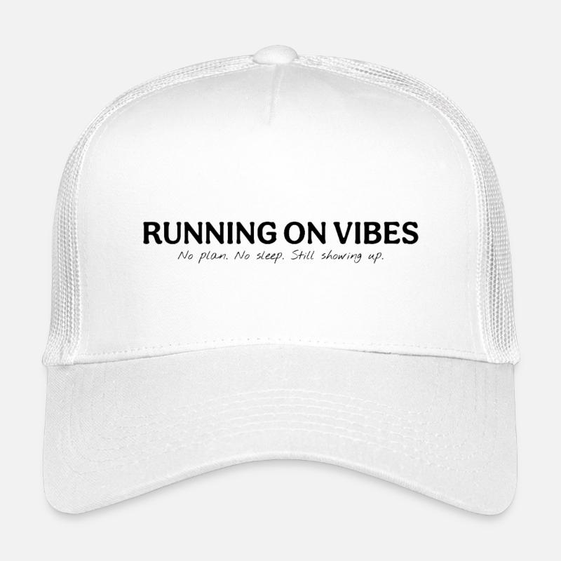 Running on Vibes - Kinder Trucker-Cap - Weiß