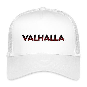 Valhalla Rune Rouge et Noir - Casquette trucker enfant - blanc - Devant