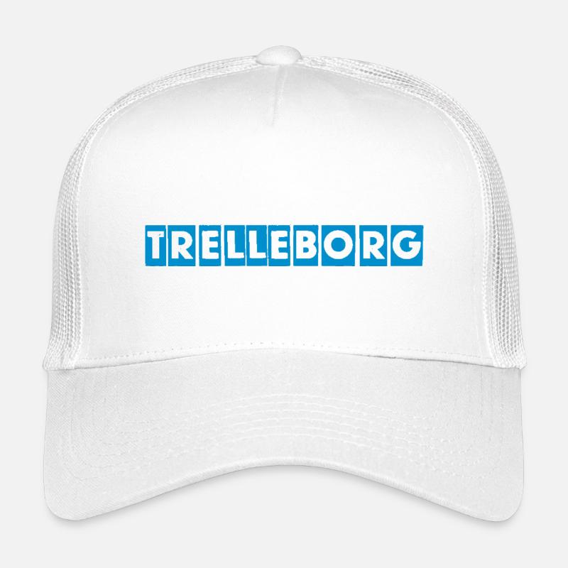 Trelleborg – Blaues Textdesign Kinder Trucker-Cap
