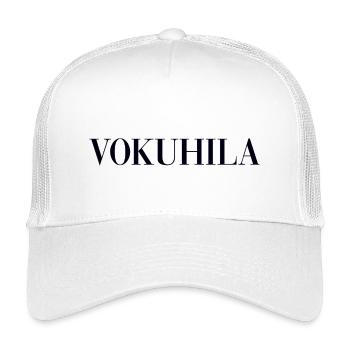 Vokuhila - Kinder Trucker-Cap - Weiß - Vorne