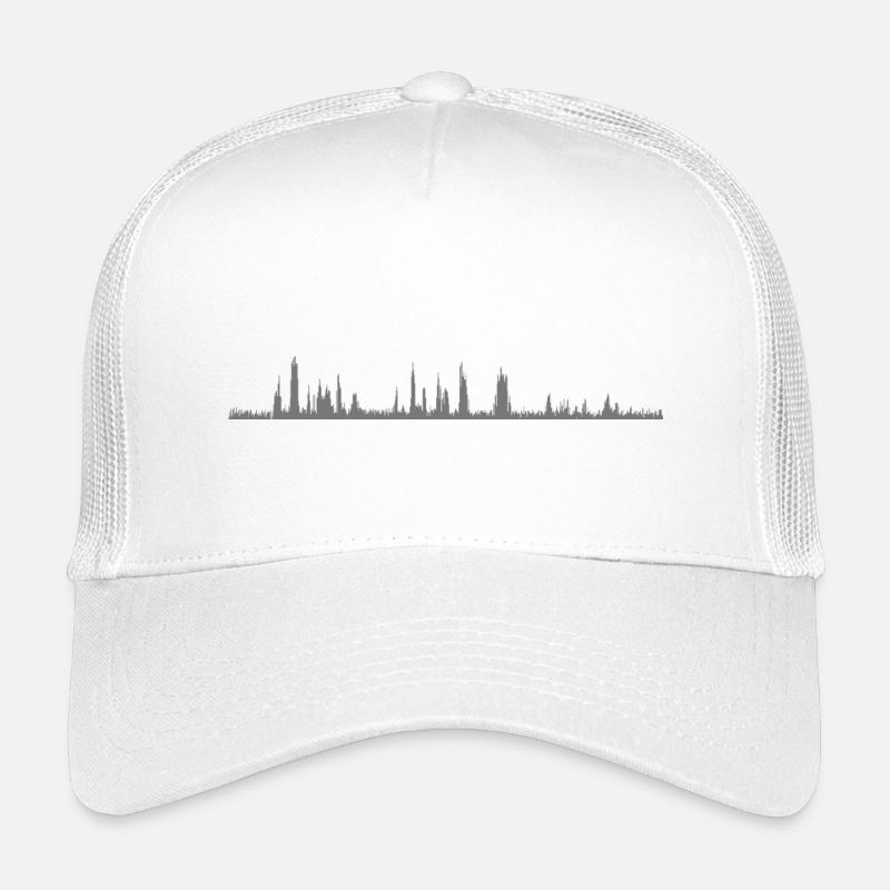 Audio Waveform - Kinder Trucker-Cap - Weiß