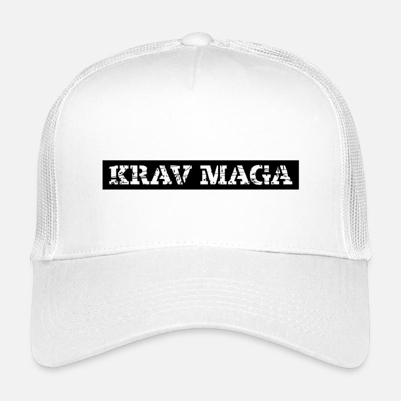 Krav Maga - Kinder Trucker-Cap - Weiß