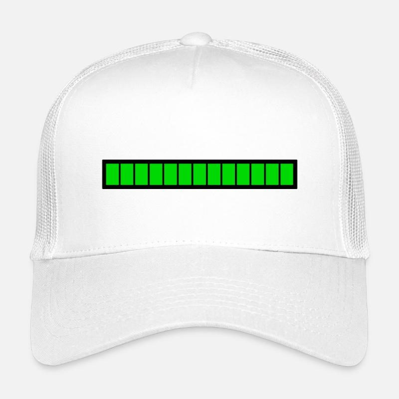 Rectangle loading bar Black Green (100%) Kids’ Trucker Cap